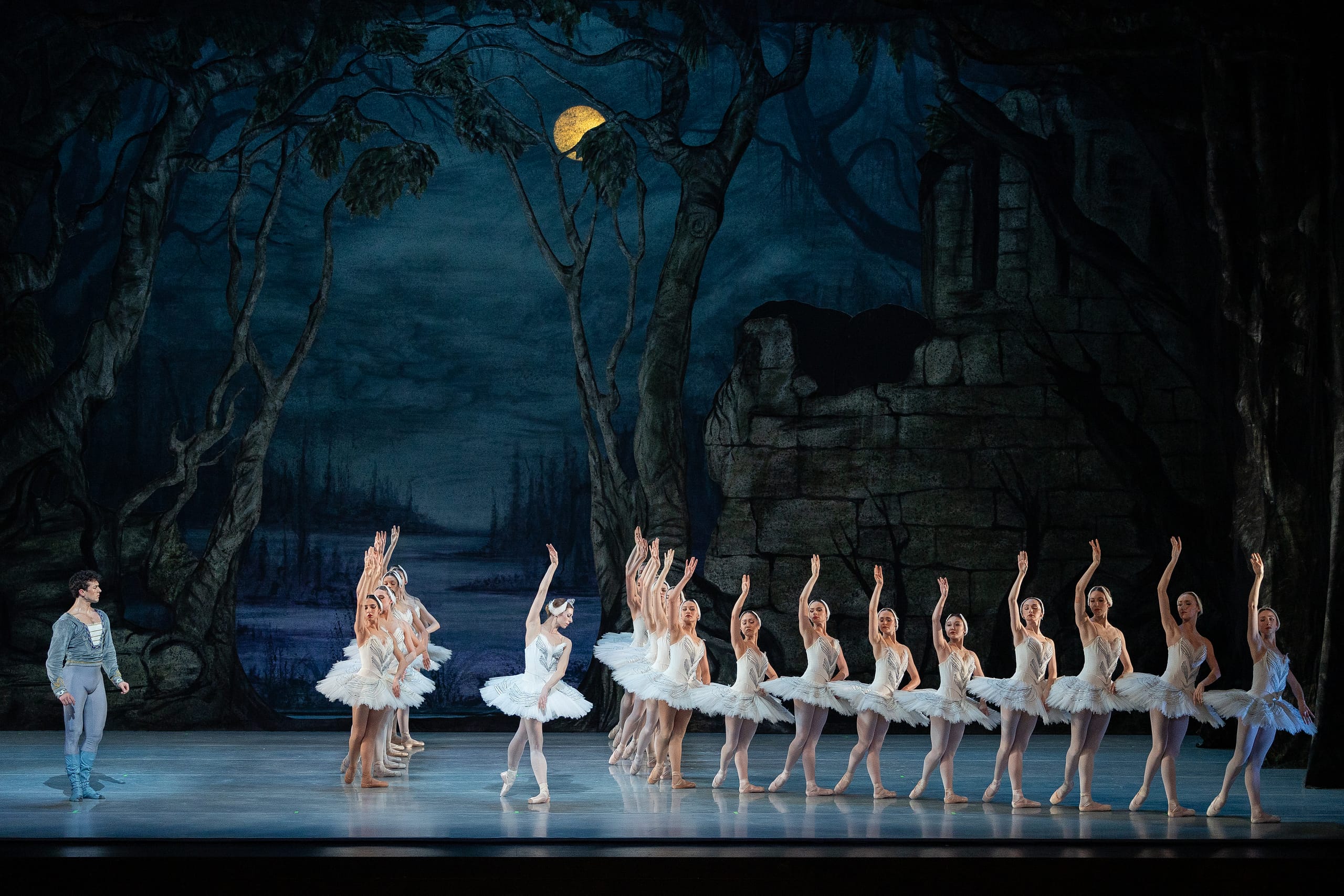 Ballet dancers performing onstage